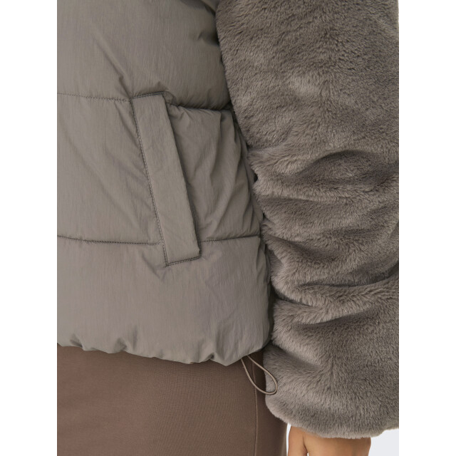 Only onlwanja fur puffer mix jacket cc o 15292945 walnut 06111.840.0018 large