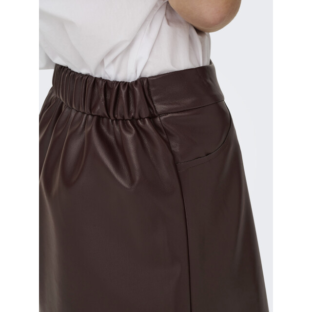 Jacqueline de Yong salud long pu skirt jrs 15359993 chocolate torte 06415.880.0009 large
