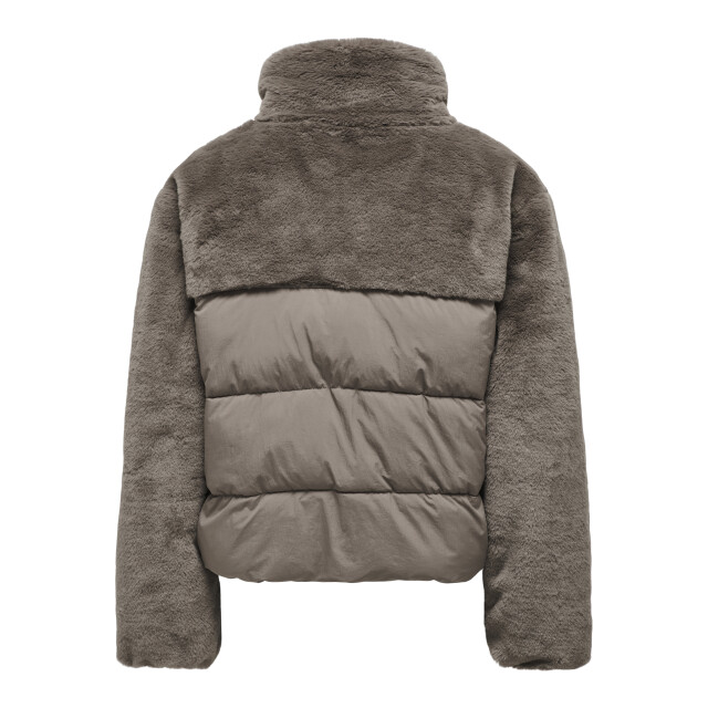 Only onlwanja fur puffer mix jacket cc o 15292945 walnut 06111.840.0018 large