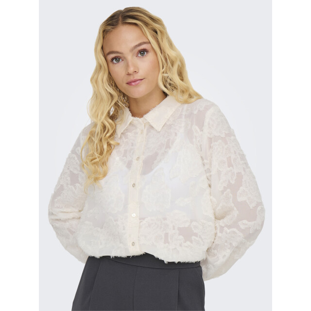 Jacqueline de Yong maia l/s shirt wvn 15332572 cloud dancer 06615.198.0122 large