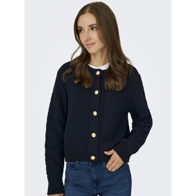 Jacqueline de Yong jonna life l/s cardigan knt 15354847 total eclipse 06741.261.0032 large