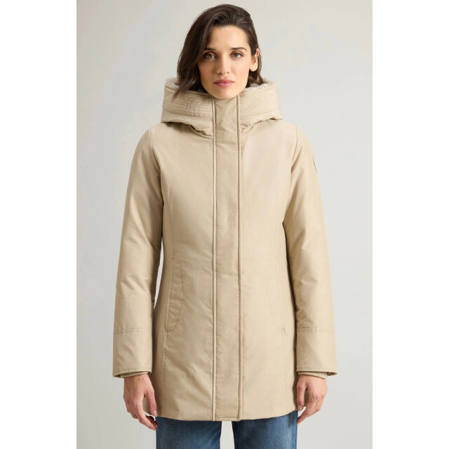 Woolrich Women boulder faux fur parka oxford tan 159673634 large