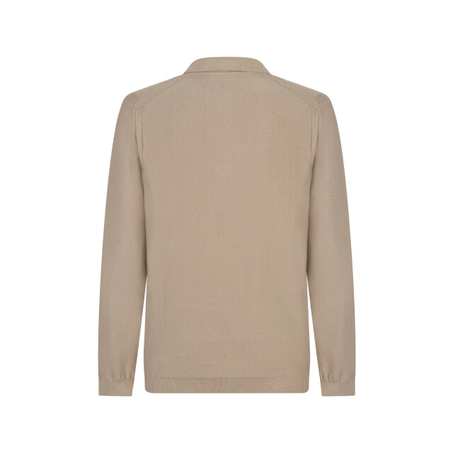 PRESLY & SUN Heren sweater kodie - Polo Kodie Taupe large