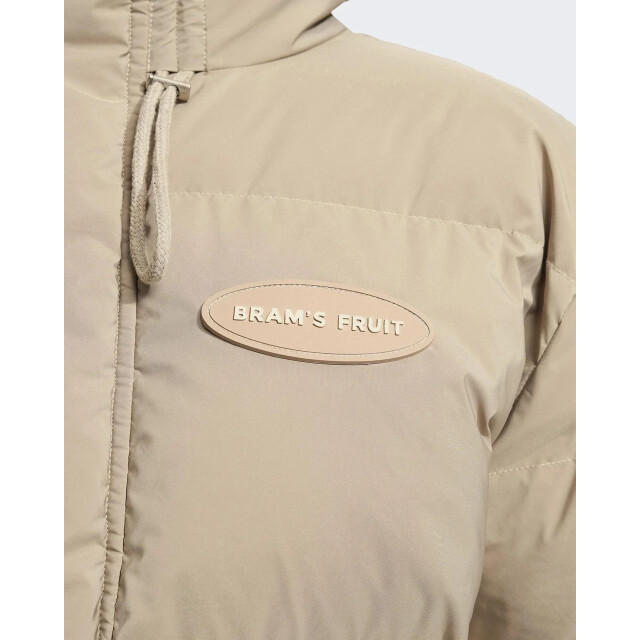 Bram's Fruit Heren hooded puffer jacket 901-Khaki large