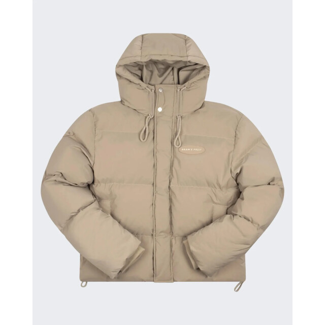 Bram's Fruit Heren hooded puffer jacket 901-Khaki large