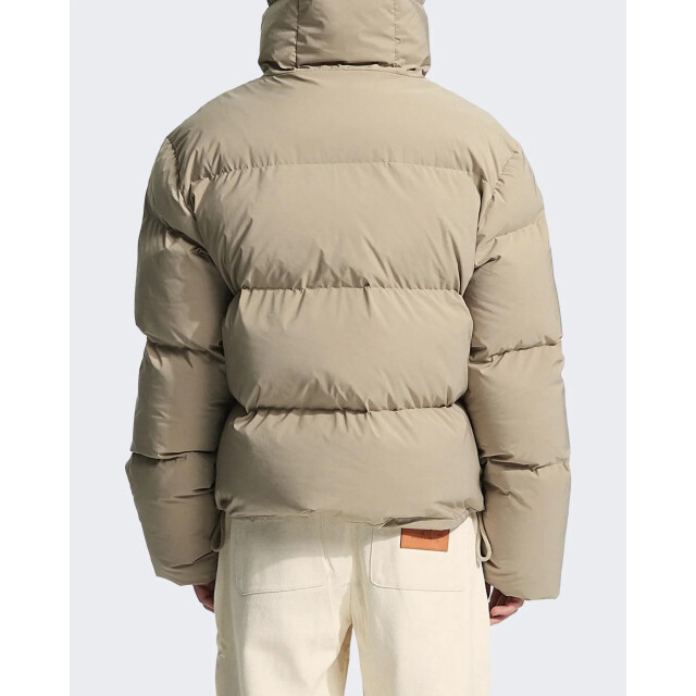 Bram's Fruit Heren hooded puffer jacket 901-Khaki large