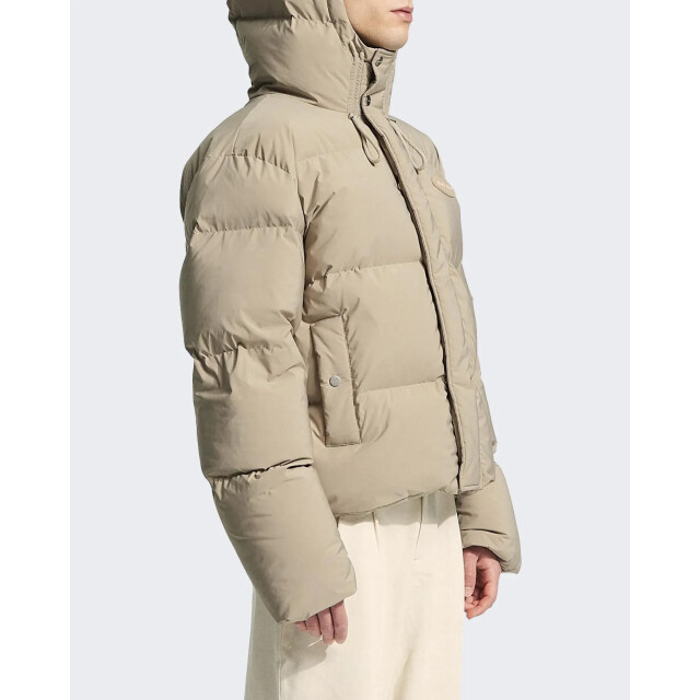 Bram's Fruit Heren hooded puffer jacket 901-Khaki large