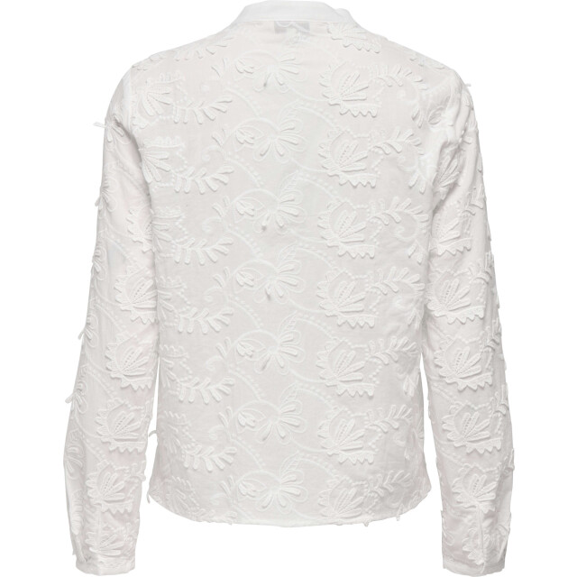 Only Onlcarmen fr l/s 3d emb shirt wvn cs cloud dancer 15361468-177922 large