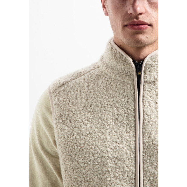 No Excess 29100922 sweater vest full zip teddy sleeve 29100922 large