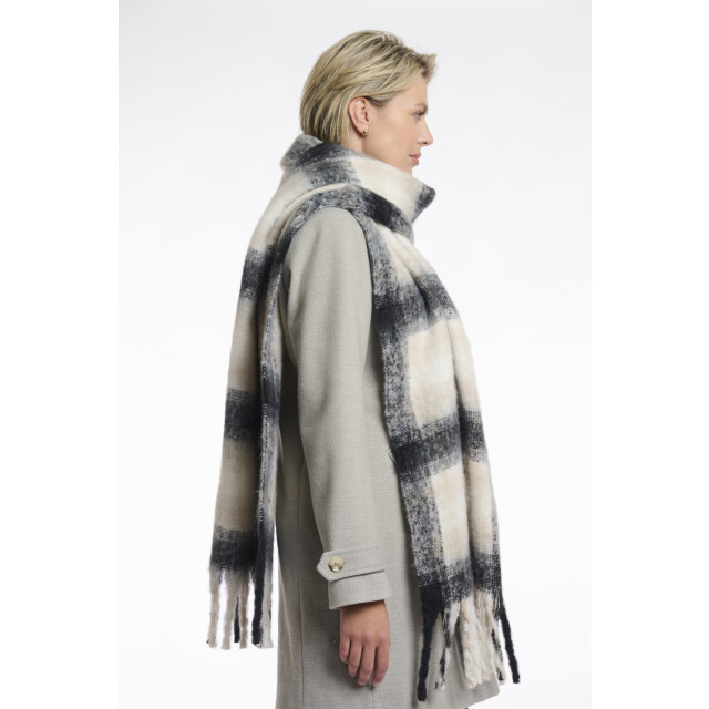 Rino & Pelle checked scarf hipke.7002512 light grey 06811.910.0001 large