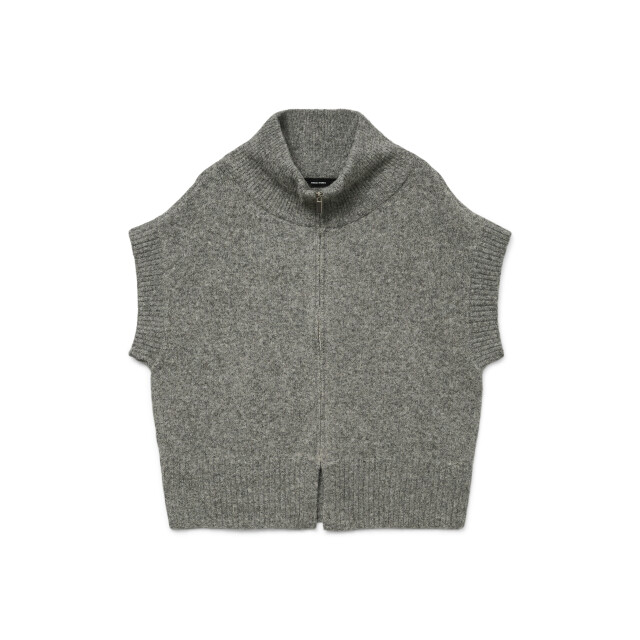 Vero Moda vmbang sl highneck zipper vest boo 10331524 medium grey melange 06226.941.0001 large