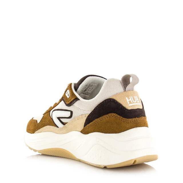 Hub  Glide light beige/off white/cognac lage sneakers heren M6104S43-S23-C10 large