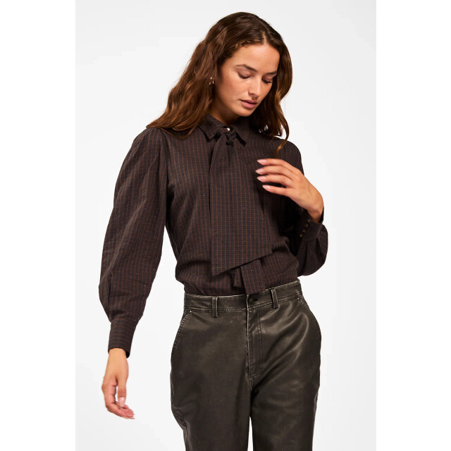 Aaiko Janesse tie blouse JANESSE TIE BLOUSE large