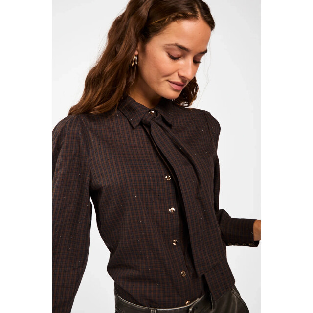 Aaiko Janesse tie blouse JANESSE TIE BLOUSE large