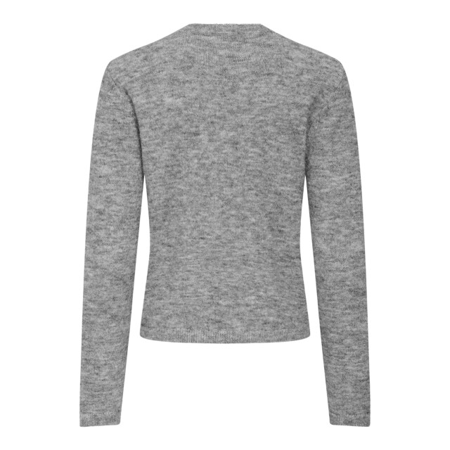 Jacqueline de Yong alva life l/s embellish pullover 15351917 medium grey melange 06712.949.0010 large