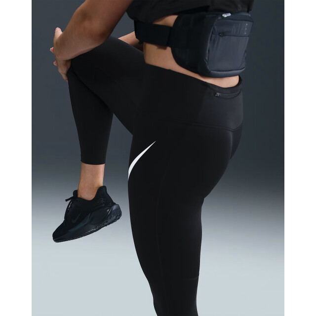 Nike tempo swoosh run women's high- hardloop legging 7/8 dames - 072937_990-L large