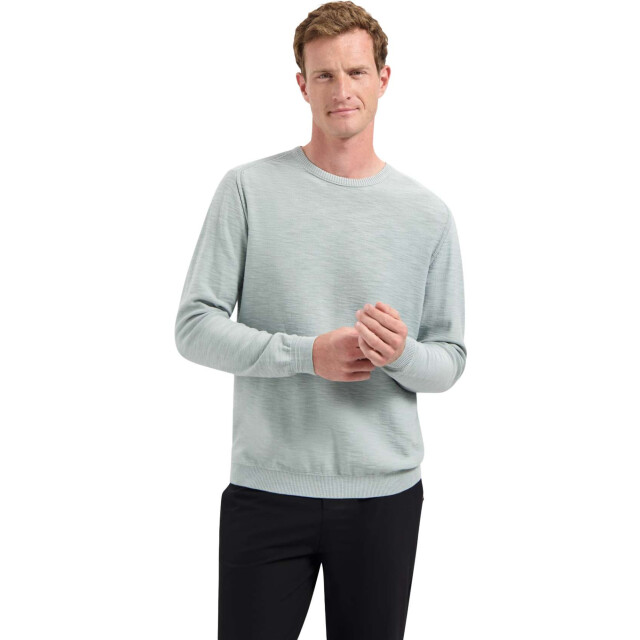 No Excess Pullover crewneck garment dyed + st dusty blue N2102-138 large