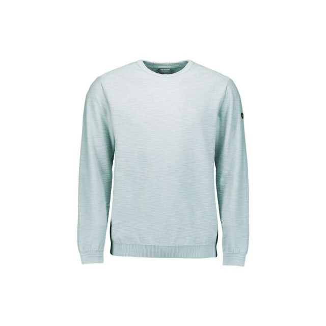 No Excess Pullover crewneck garment dyed + st dusty blue N2102-138 large