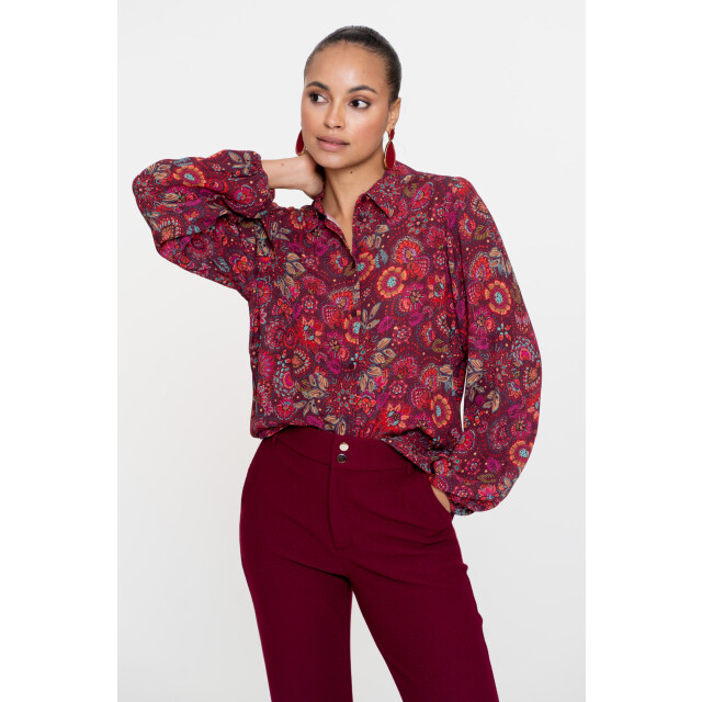 Geisha blouse print 53606-20 445 /red 06615.758.0002 large