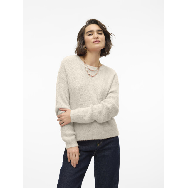 Vero Moda vmpuff ls o-neck pullover boo 10310876 birch 06712.198.0213 large