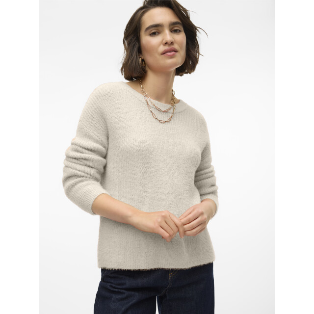 Vero Moda vmpuff ls o-neck pullover boo 10310876 birch 06712.198.0213 large