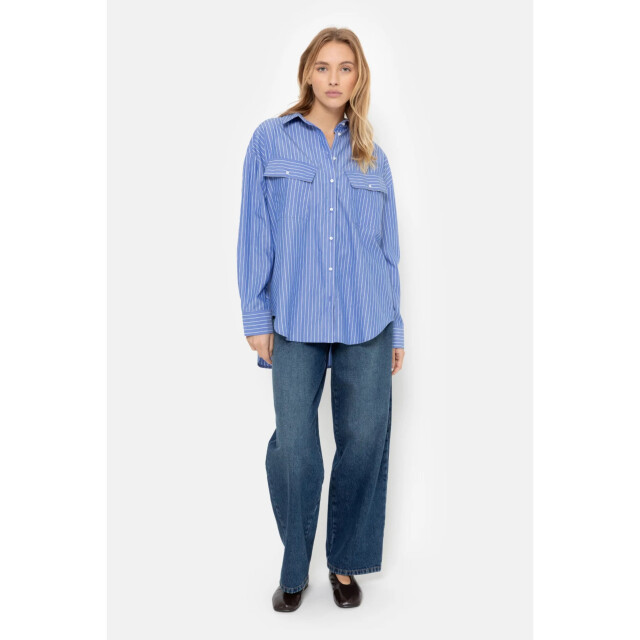 Âme Antwerp Striped shirt marin Marin large