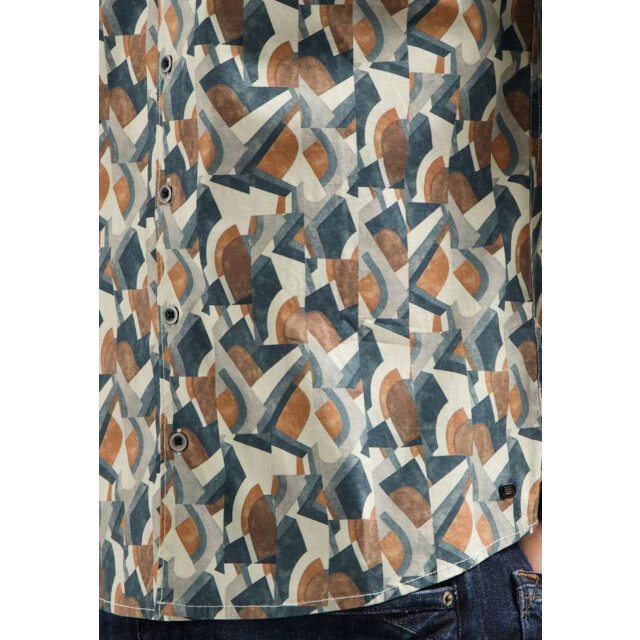 No Excess Shirt stretch allover printed night 29400937-078 large