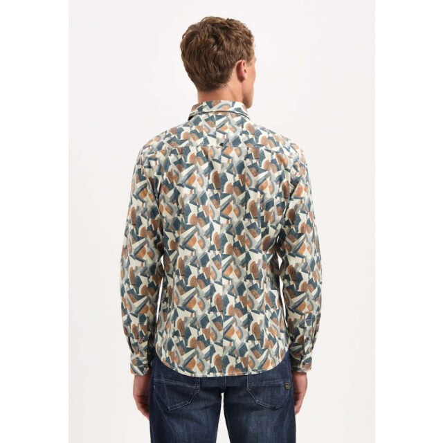 No Excess Shirt stretch allover printed night 29400937-078 large