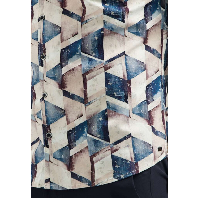 No Excess Shirt stretch allover printed night 29400938-078 large