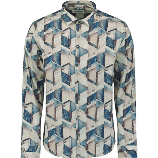 No Excess Shirt stretch allover printed night 29400938-078 large