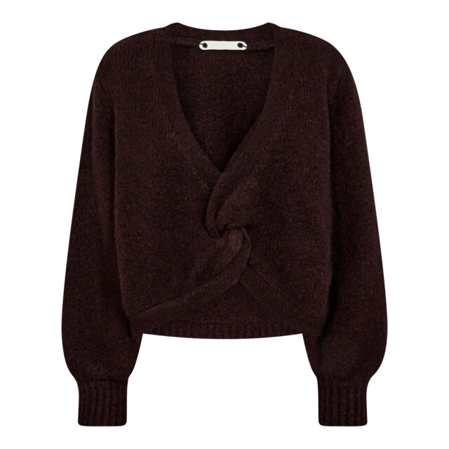 Co'Couture Cc cozy twist back knit CC Cozy Twist Back Knit/83 Mocca large