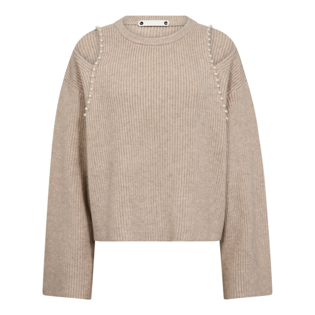 Co'Couture Cc row rib pearl knit CC Row Rib Pearl Knit/199 Bone large