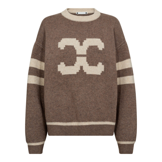Co'Couture Cc row coco logo knit CC Row Coco Logo Knit/154 Walnut large