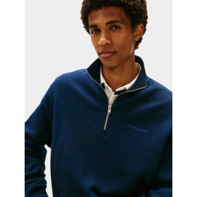 Tommy Hilfiger Half zip tjm rlx waffle script qrtr zi dm0dm21880/c1g 199185 large