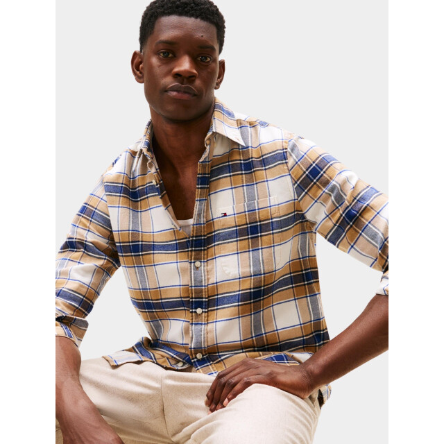 Tommy Hilfiger Casual hemd lange mouw hero flannel tartn chck rf sh mw0mw40473/0l0 199165 large