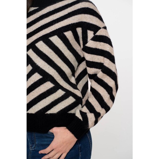 Geisha 54570-29 720 pullover stripes sand/black 54570-29 720 large