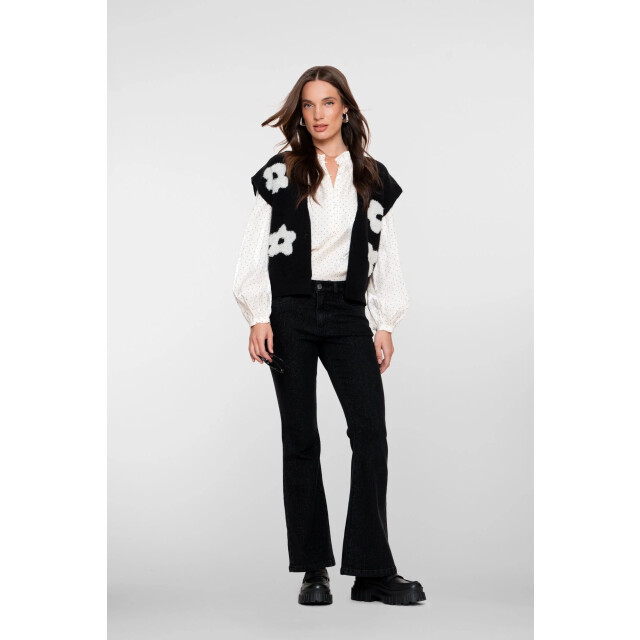 Geisha 54514-10 999 vest flowers black/offwhite 54514-10 999 large