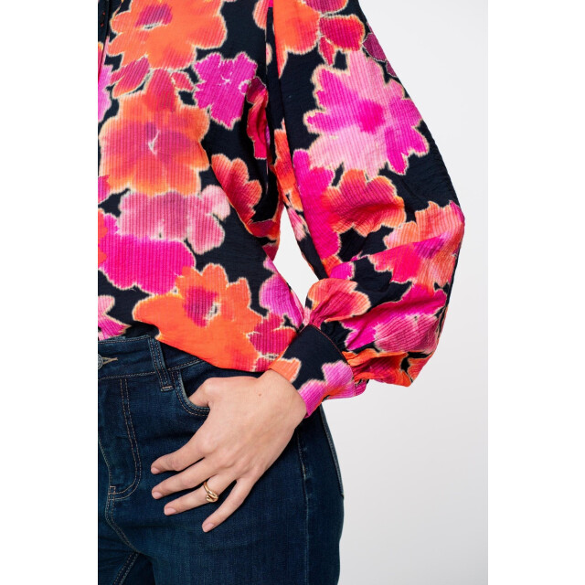 Geisha 53632-20 420 blouse print pink/black 53632-20 420 large