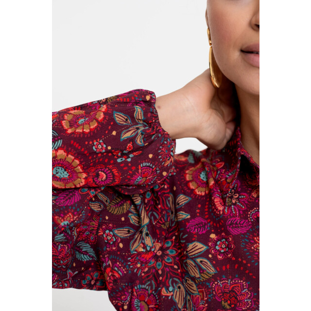 Geisha 53606-20 445 blouse print fuchsia/red 53606-20 445 large
