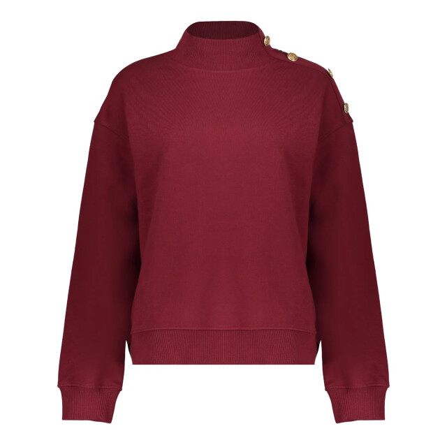 Geisha 52600-41 480 sweater with buttons at shoulder burgundy 52600-41 480 large