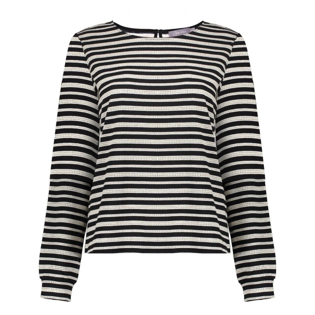 Geisha 52563-47 999 top striped ajour black/off-white 52563-47 999 large