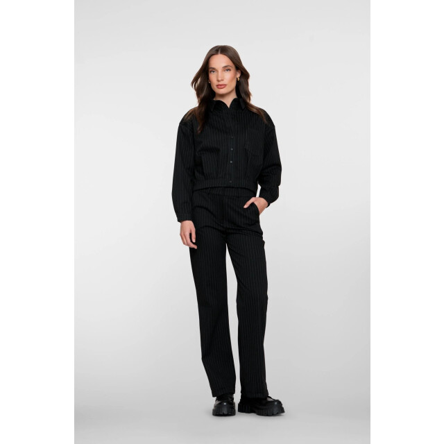Geisha 51680-20 999 pants stripe black 51680-20 999 large
