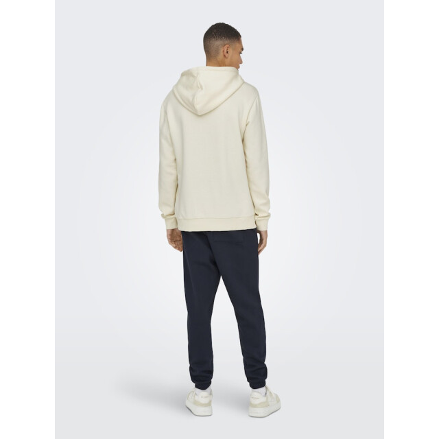 Only & Sons Onsceres kenny reg ls hoodie sweat ecru 5209.03.0003 large