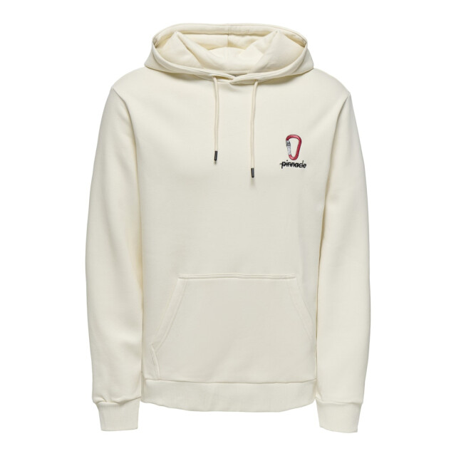 Only & Sons Onsceres kenny reg ls hoodie sweat ecru 5209.03.0003 large