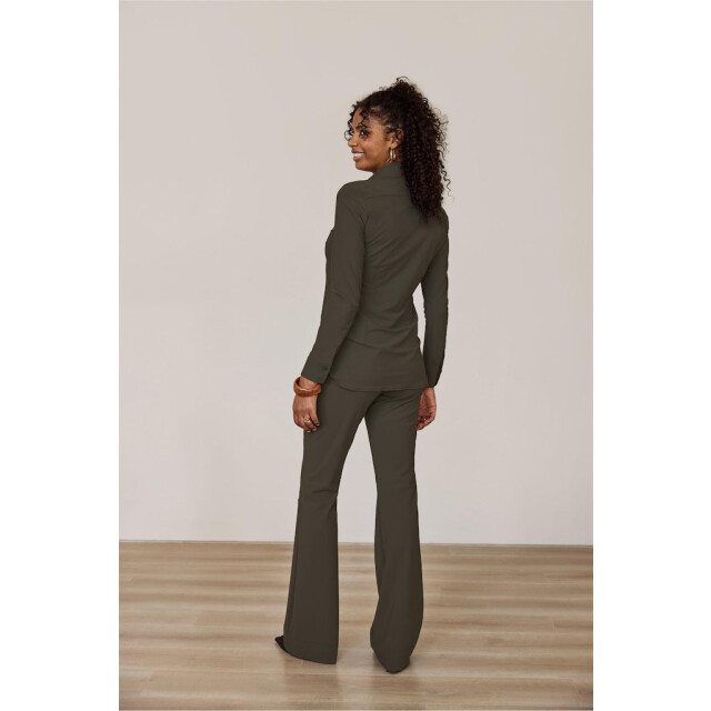 Studio Anneloes Flair bonded trousers army 4109.26.0037 large
