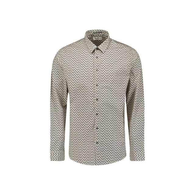 No Excess Shirt stretch allover printed white 29430922-010 large