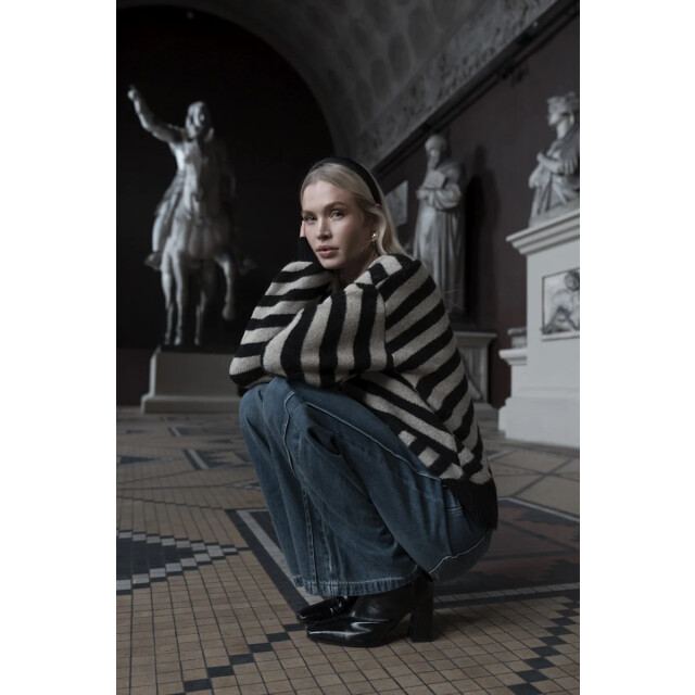 Geisha 54570-29 720 pullover stripes sand/black 54570-29 720 large Geisha 54570-29 720 pullover stripes sand/black 54570-29 720 large