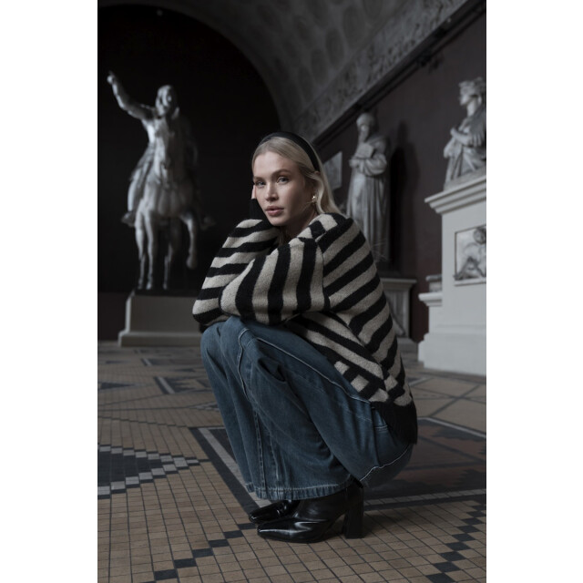 Geisha 54570-29 720 pullover stripes sand/black 54570-29 720 large Geisha 54570-29 720 pullover stripes sand/black 54570-29 720 large