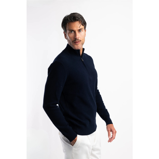 Blue Industry De chenille half-zip pullover | KBIW25-M16 large