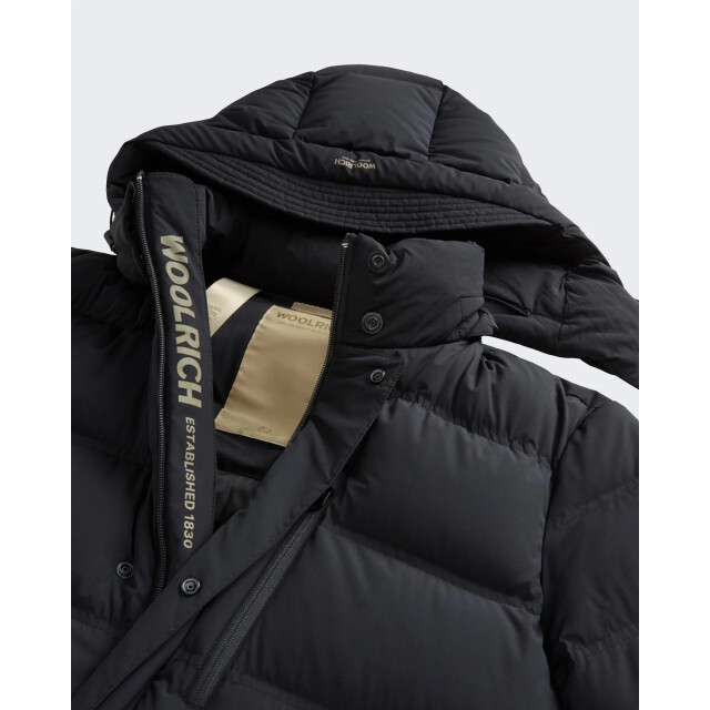 Woolrich Heren matt stretch long puffer CFWOOU2089MRUT3107-100 large
